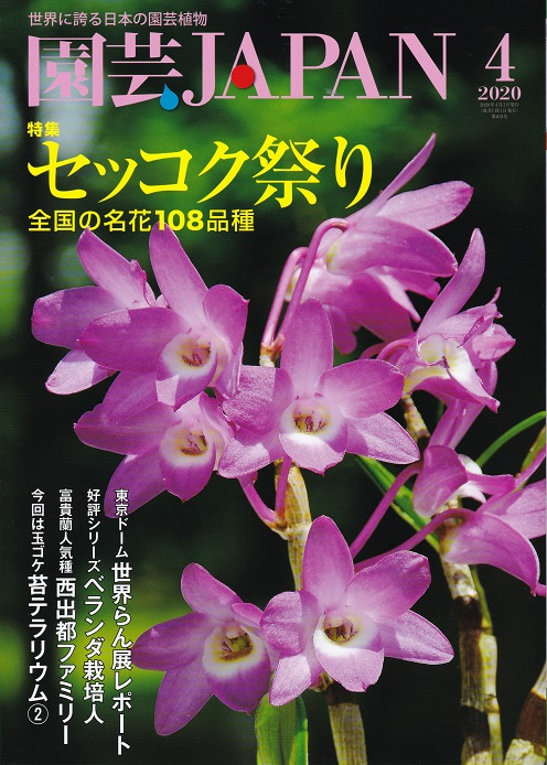 花ごよみ春の蘭展広告掲載号・園芸JAPAN2020年4月号