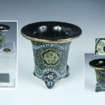 中国 粉彩 花唐草文 水盤 鉢 V R6561 567 粉彩瓶一对A Pair of 567