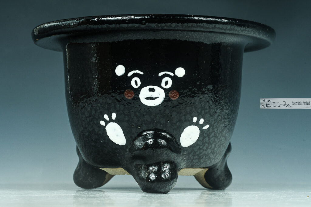 熊本復興寄付金商品Special order【くまモン京樂富貴蘭鉢】3,5寸